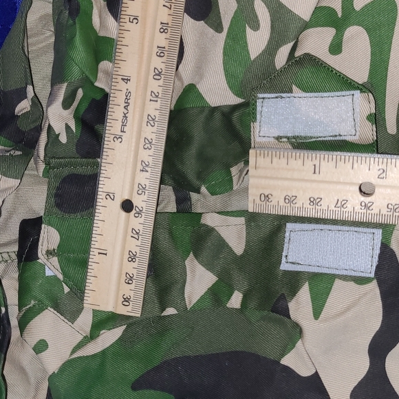 NWT 🪖 Pet Cargo Jacket - Dog Classic Camo Military Fatigues w/ Hood Size Medium - Picture 10 of 16